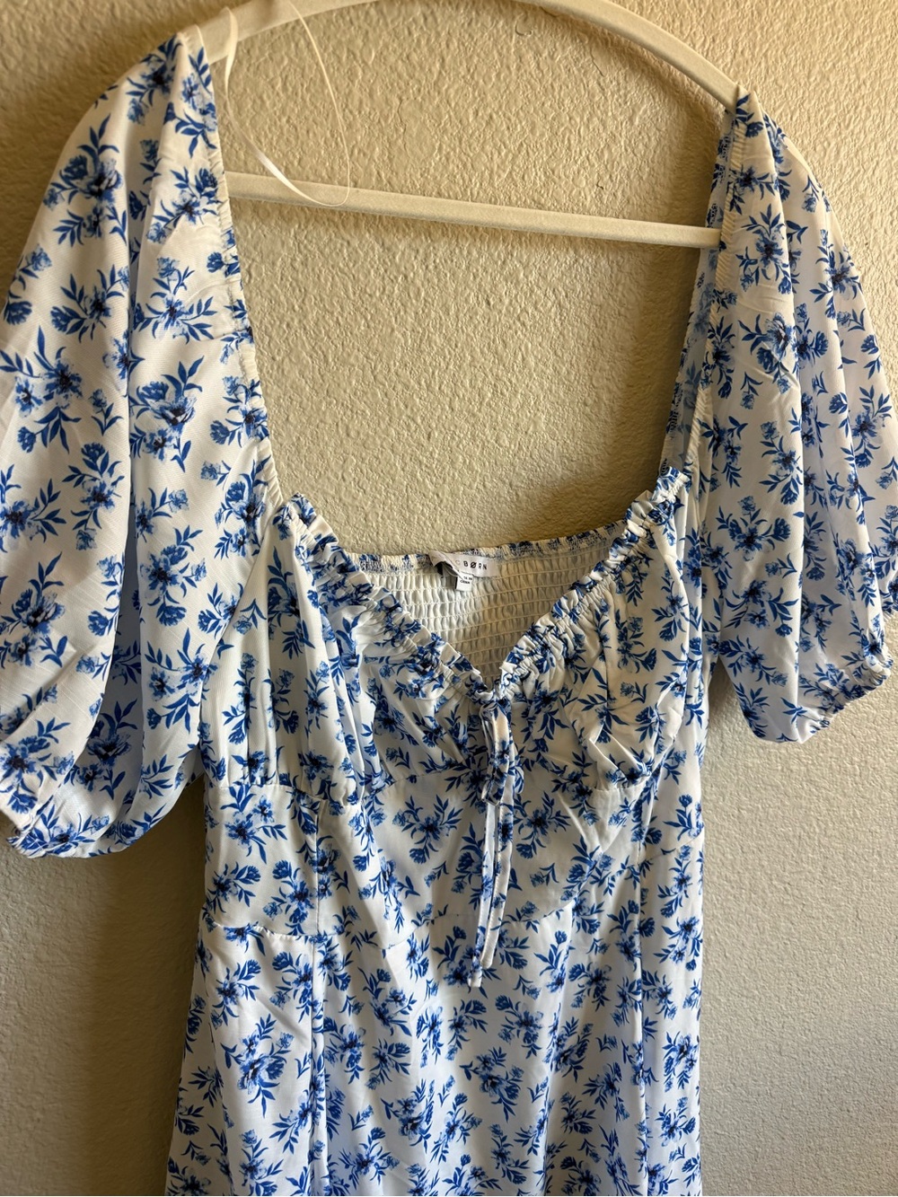 NWT Baltic Born Smocked Floral Puff-Sleeve Midi Dress Euro Summer Size XL - Picture 3 of 7